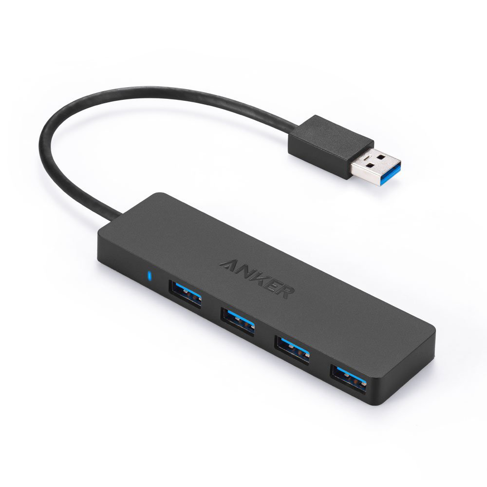 Anker USB 3.0 ウルトラスリム 4ポートハブ USB 3.0 高速ハブ 軽量・コンパクト