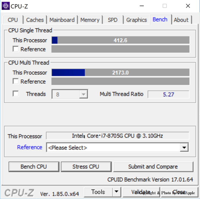 HP Spectre 15 x360：CPU - Z