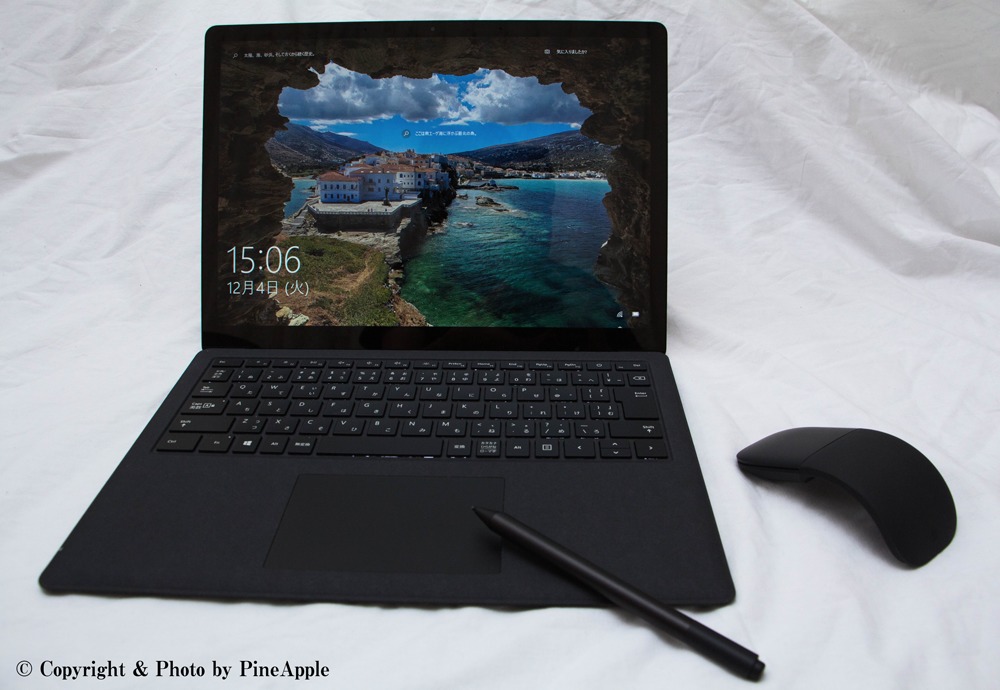 Surface Laptop 2、Surface ペン、Microsoft Arc Mouse