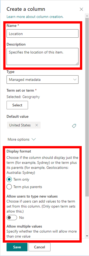 SharePoint Online：Adding taxonomy columns for modern SharePoint library views