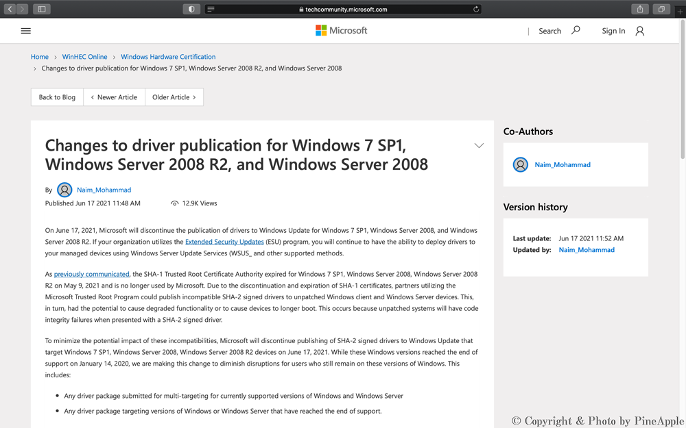 Changes to driver publication for Windows 7 SP1, Windows Server 2008 R2, and Windows Server 2008