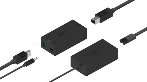 Kinect for Windows v2：ハブおよび電源アダプター