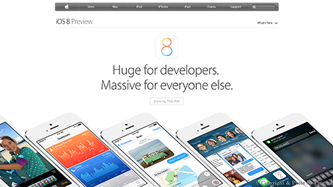 【アップデート情報】開発者向けに “iOS 8 beta” をリリース