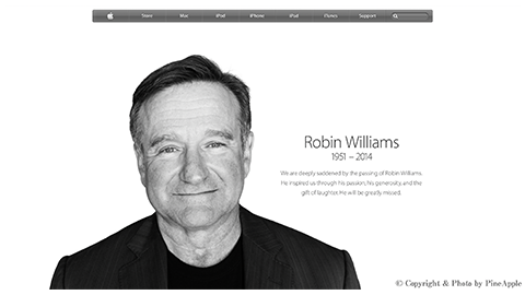 【Apple】iTunes Store に “Robin Williams（ロビン ウィリアムズ）” 氏の特集コーナー “Remembering Robin Williams” を公開