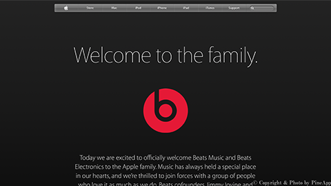 【Apple】Beats by Dr. Dre をファミリーに迎えたことを案内する “Welcome to the family” を公開