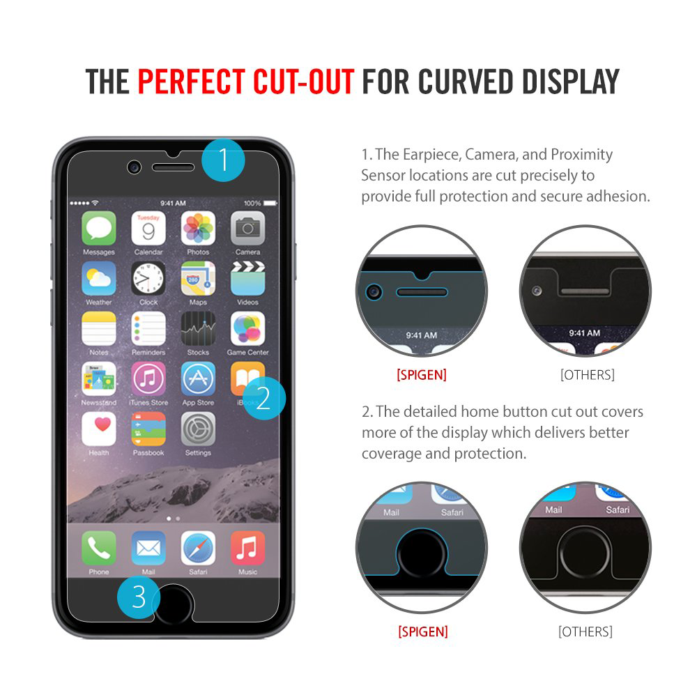 Spigen スクリーン プロテクター クリスタル for iPhone 6