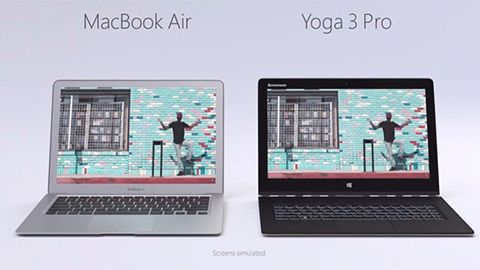 【Microsoft】”Lenovo Yoga 3 Pro” と “MacBook Air” の比較 TV CM “Yoga 3 Pro – Let’s Dance” を公開