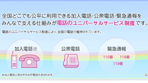 【アップデート情報】2015 年 1 月より、”ユニバーサル サービス料” を改定し、月額 2 円へ改定