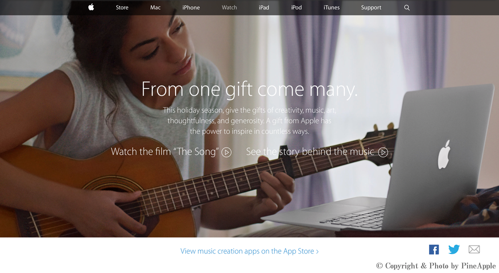 【Apple】ホリデー シーズン向けの新しい TV CM “The Song” を公開のサムネイル画像