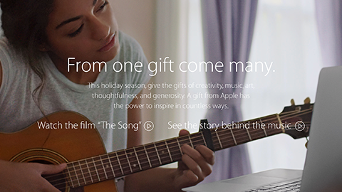 【Apple】ホリデー シーズン向けの新しい TV CM “The Song” を公開
