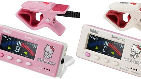 【KORG】コンパクト チューナー “Slimpitch” の “HELLO KITTY（ハロー キティ）”モデルをリリースへ