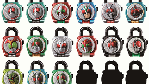 【BANDAI】全昭和ライダーのロック シードがセットになった “サウンド ロック シード シリーズ カプセル ロック シード 昭和ライダー伝説セット” の予約受付開始へ