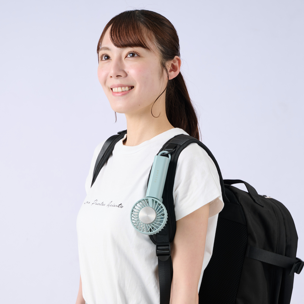 冷却プレート付き ハンディ ファン