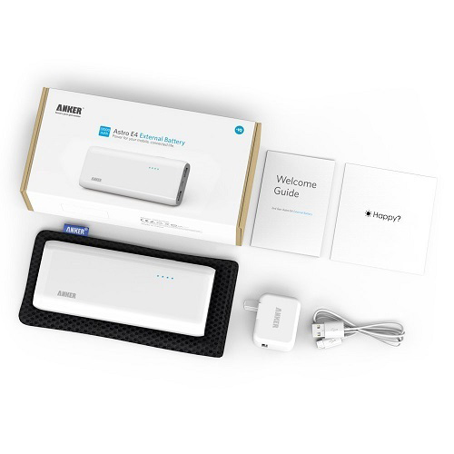 Anker® Astro E4 第 2 世代 モバイル バッテリー 13,000 mAh アダプター付属モデル