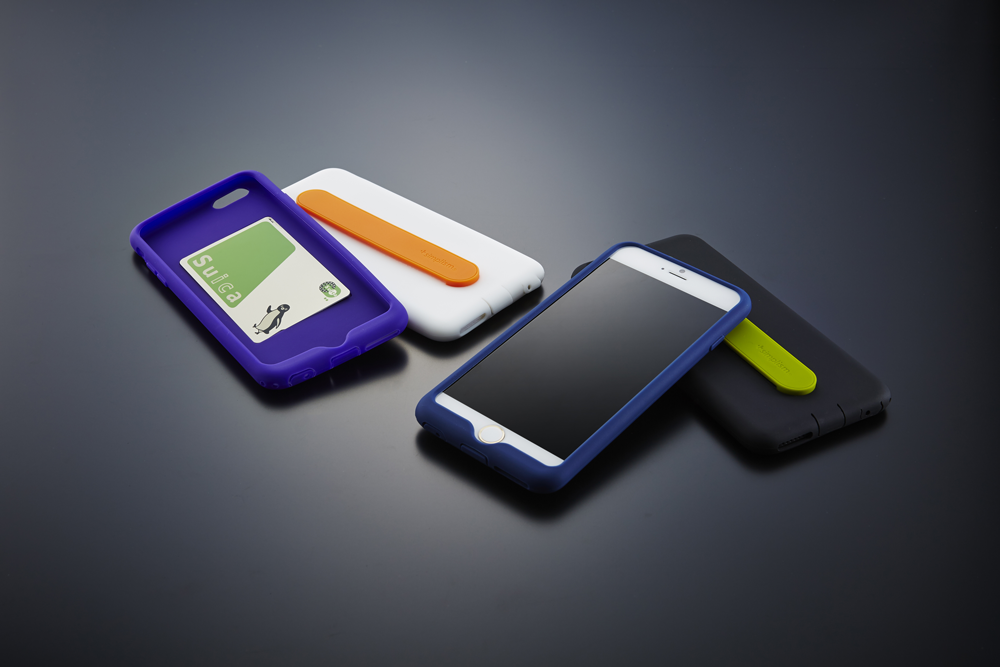 Simplism Silicone Case with Card Pocket & Grip Band for iPhone 6 Plus