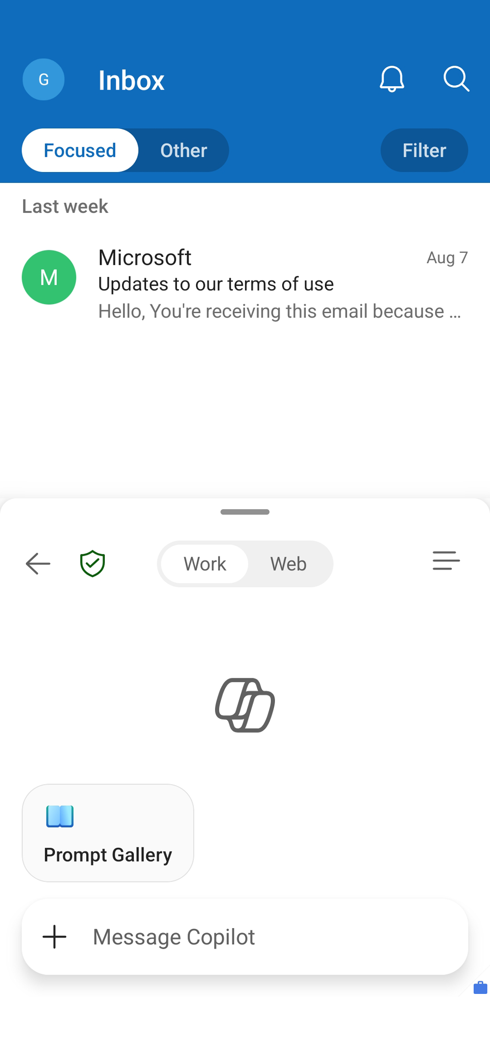 MC1138239：Outlook Mobile : Copilot Chat overlay coming to iOS and Android