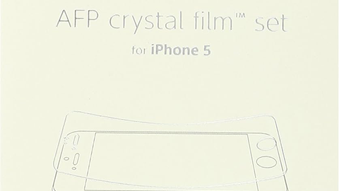【Power Support】防指紋の特殊コーティングが施された iPhone 5 向け保護フィルム “AFP クリスタル フィルム セット for iPhone 5” をリリース