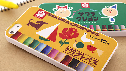 【Hamee】ノスタルジーに浸れるお絵かきグッズの iPhone ケース “サクラ クレパス iPhone 5 ケース” をリリース