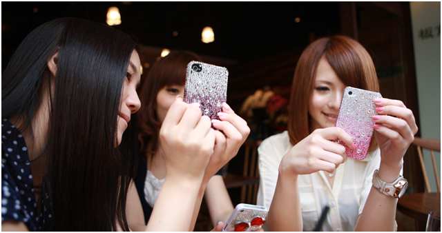 グラデーション デコ ケース