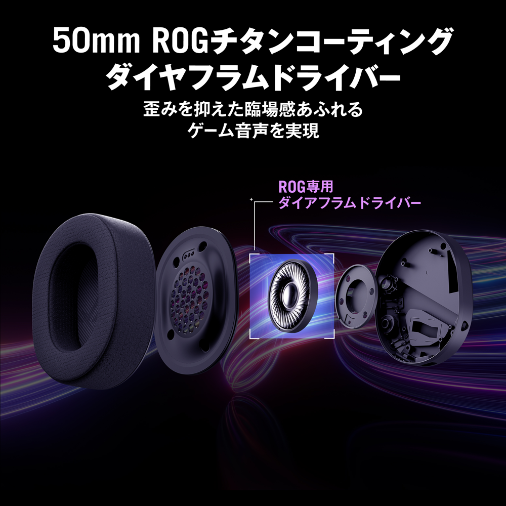 ROG Pelta ワイヤレス ゲーミング ヘッドセット