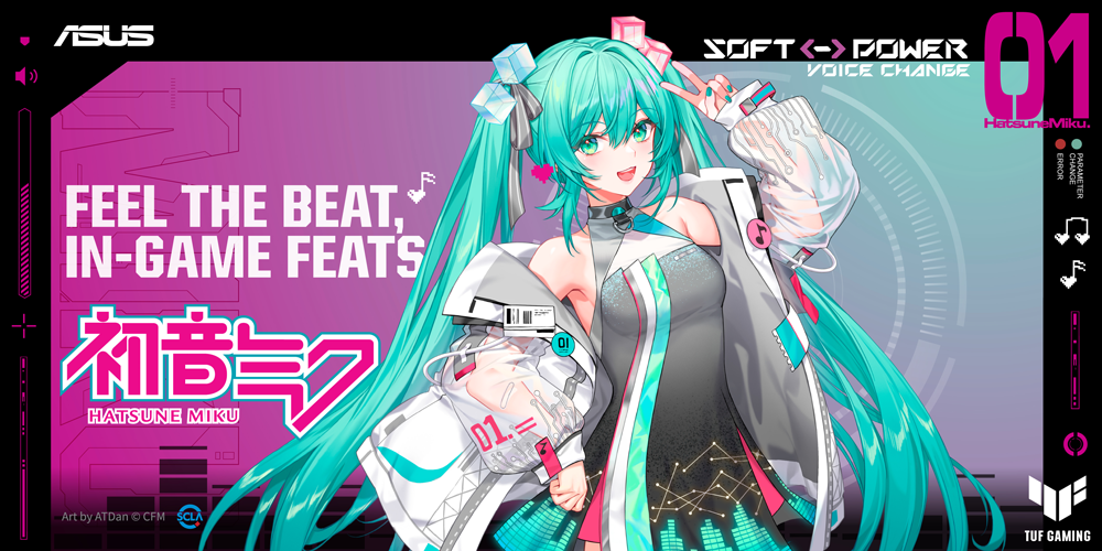 【ASUS】”初音ミク” とのコラボレーション モデルとなるゲーミング キーボード “TUF Gaming K3 Gen II Hatsune Miku Edition” をリリースへのサムネイル画像
