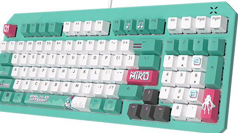【ASUS】”初音ミク” とのコラボレーション モデルとなるゲーミング キーボード “TUF Gaming K3 Gen II Hatsune Miku Edition” をリリースへ